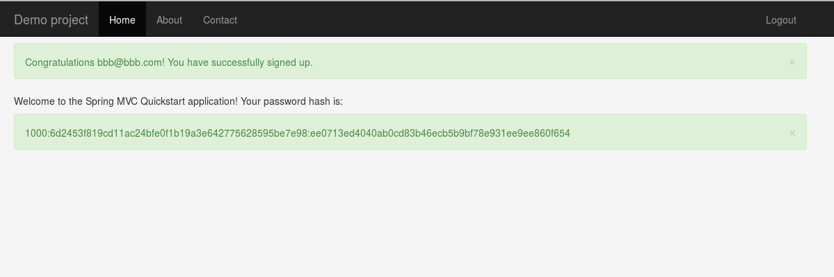 Password hash generated using PBKDF2PasswordEncoder